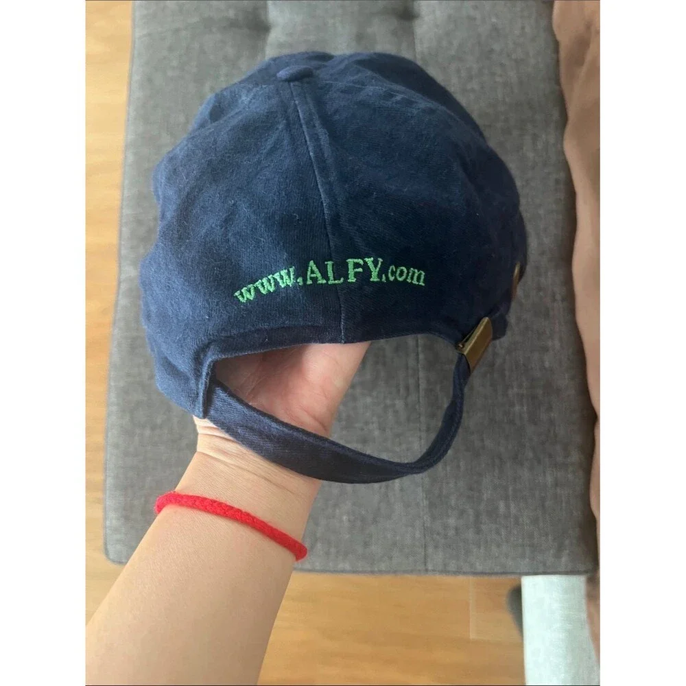 #2246**girl/boy Fahrenheit Navy Cotton Cap with Multicolor Cartoon Patch